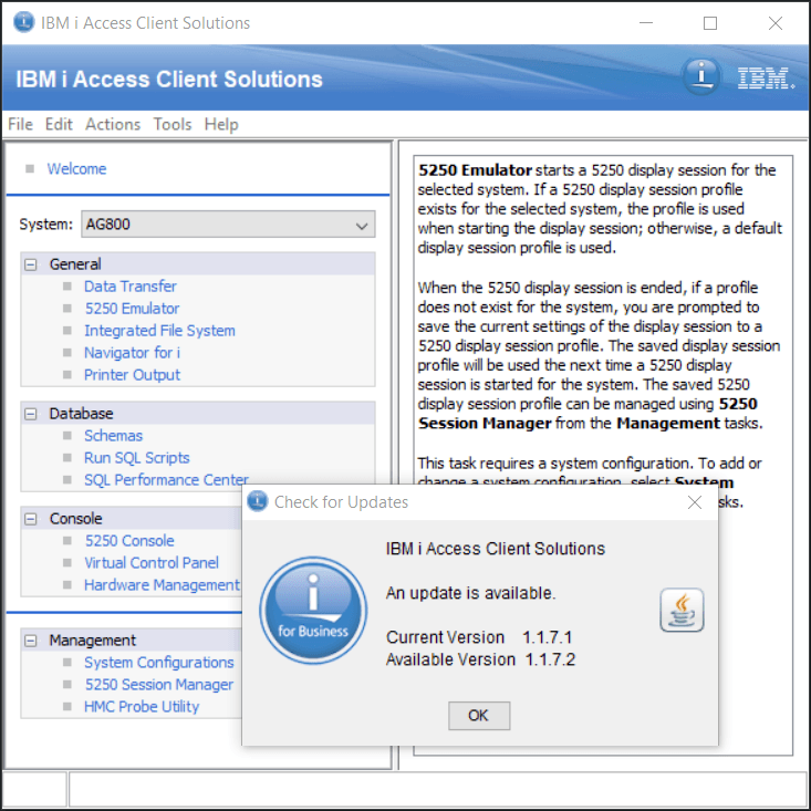ibm as400 client access